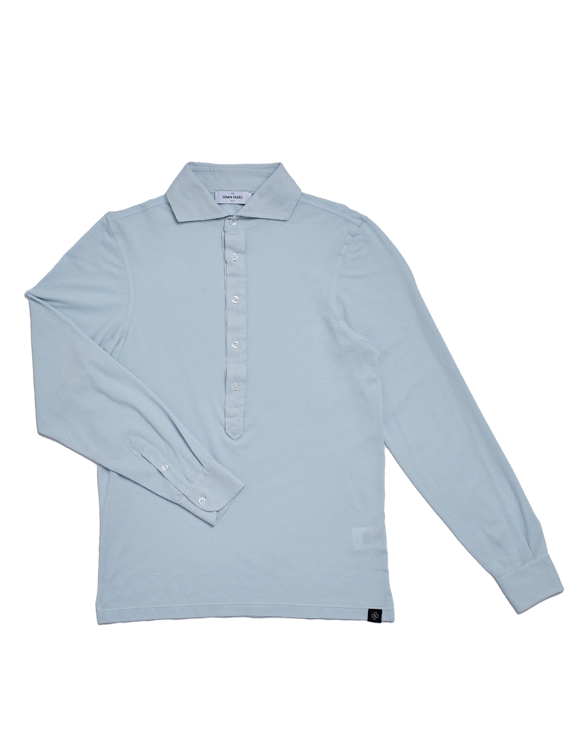 Pique cotton polo - Sky blue