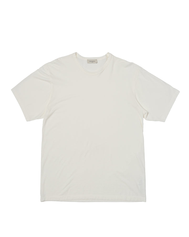 T shirt - Crew neck - White - compact cotton