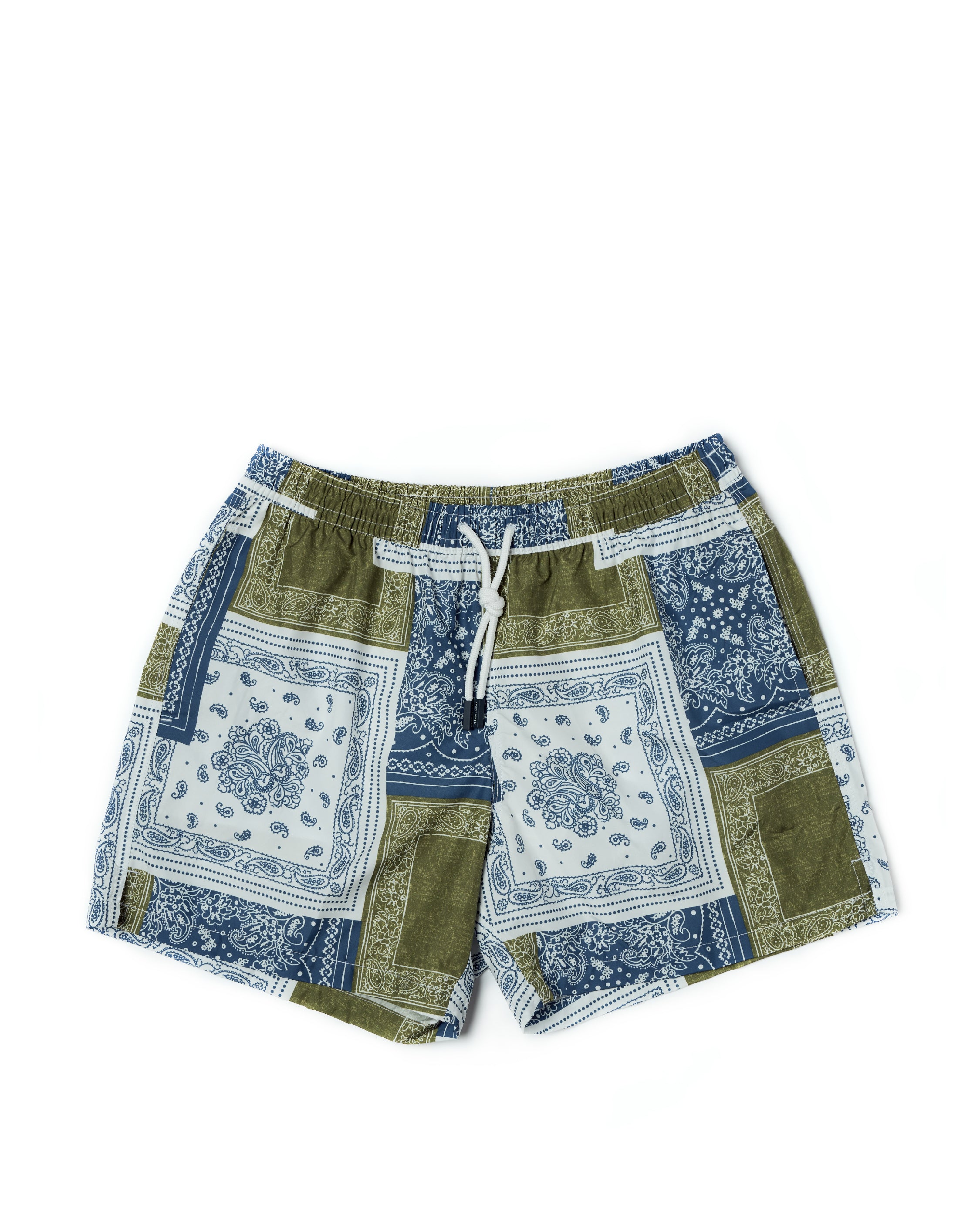 Printed bandana swim shorts - Shades of blue