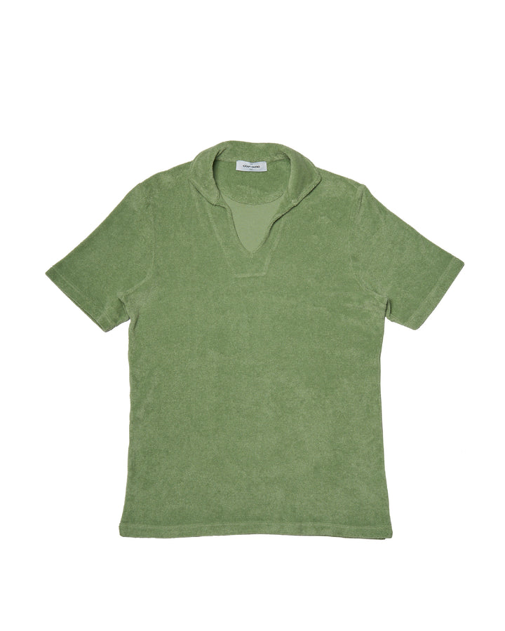 Terrycloth polo - Mint green