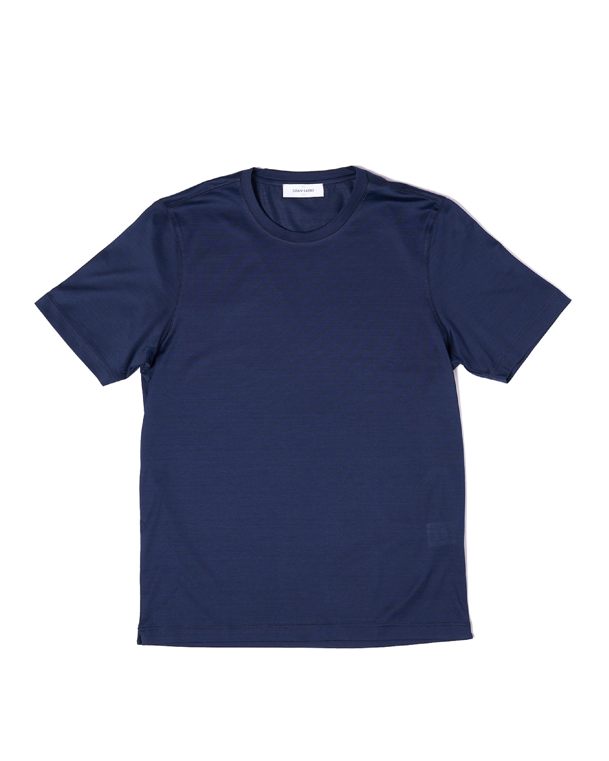 Crew neck cotton T-shirt - Navy blue