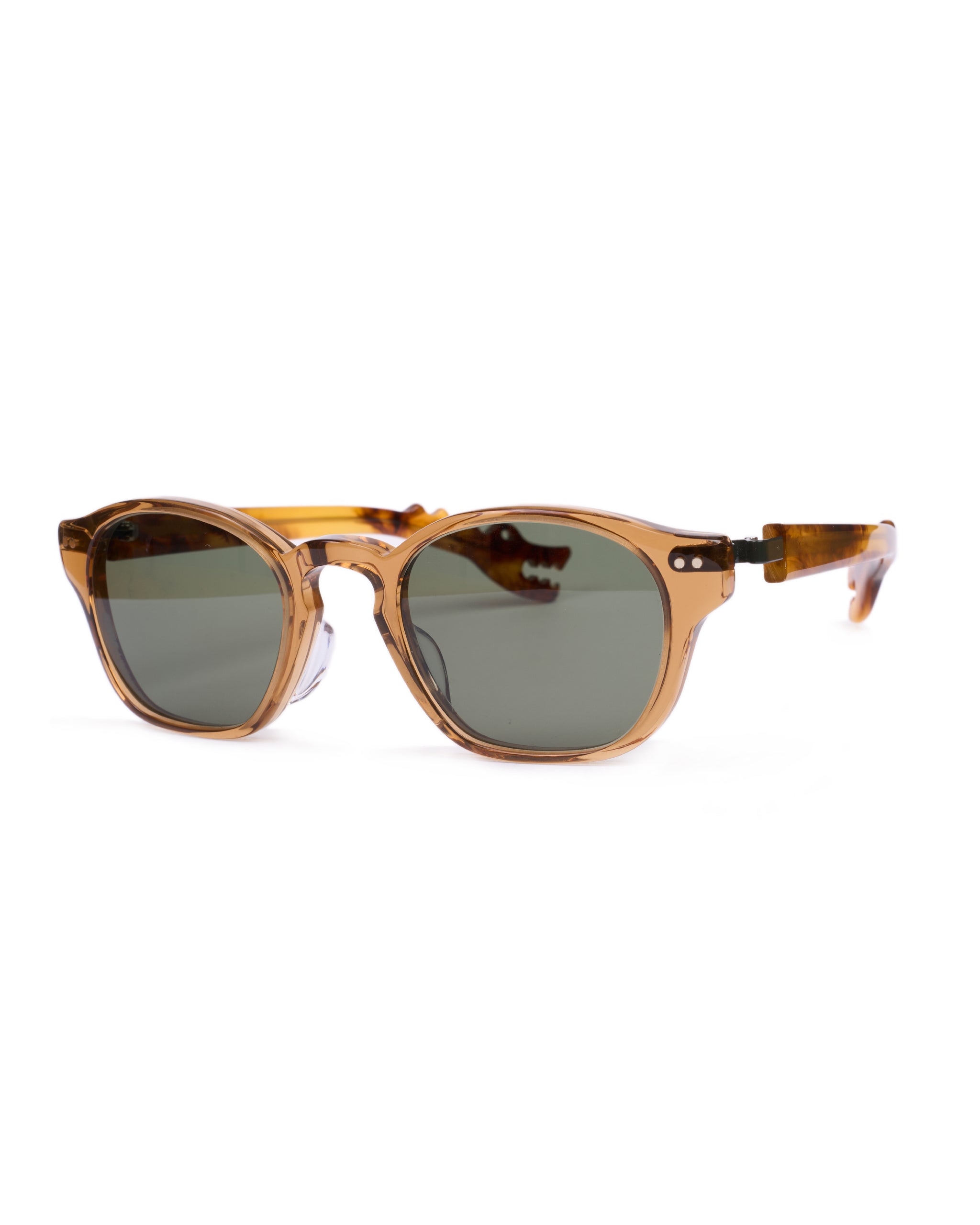 Michael model - Brown frame - Green hinge - Amber dino arm