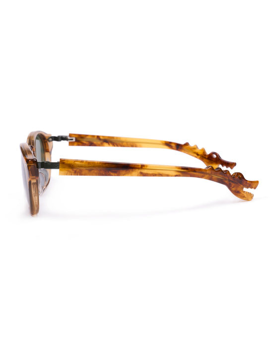 Michael model - Brown frame - Green hinge - Amber dino arm