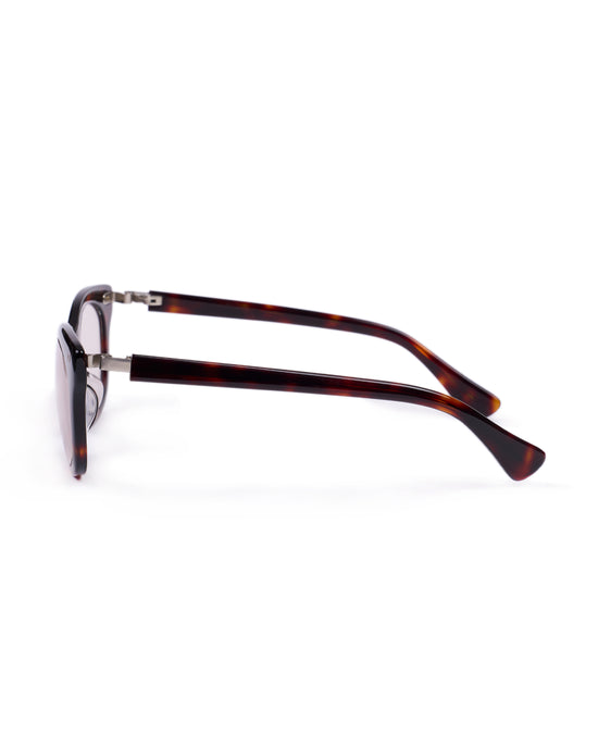 Tom model - Brown tortoise frame - Silver hinge - Brown tortoise regular arm