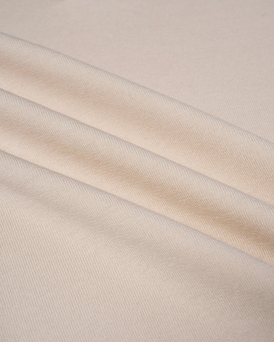 Knitted raglan sleeve polo - Offwhite - silk and cotton