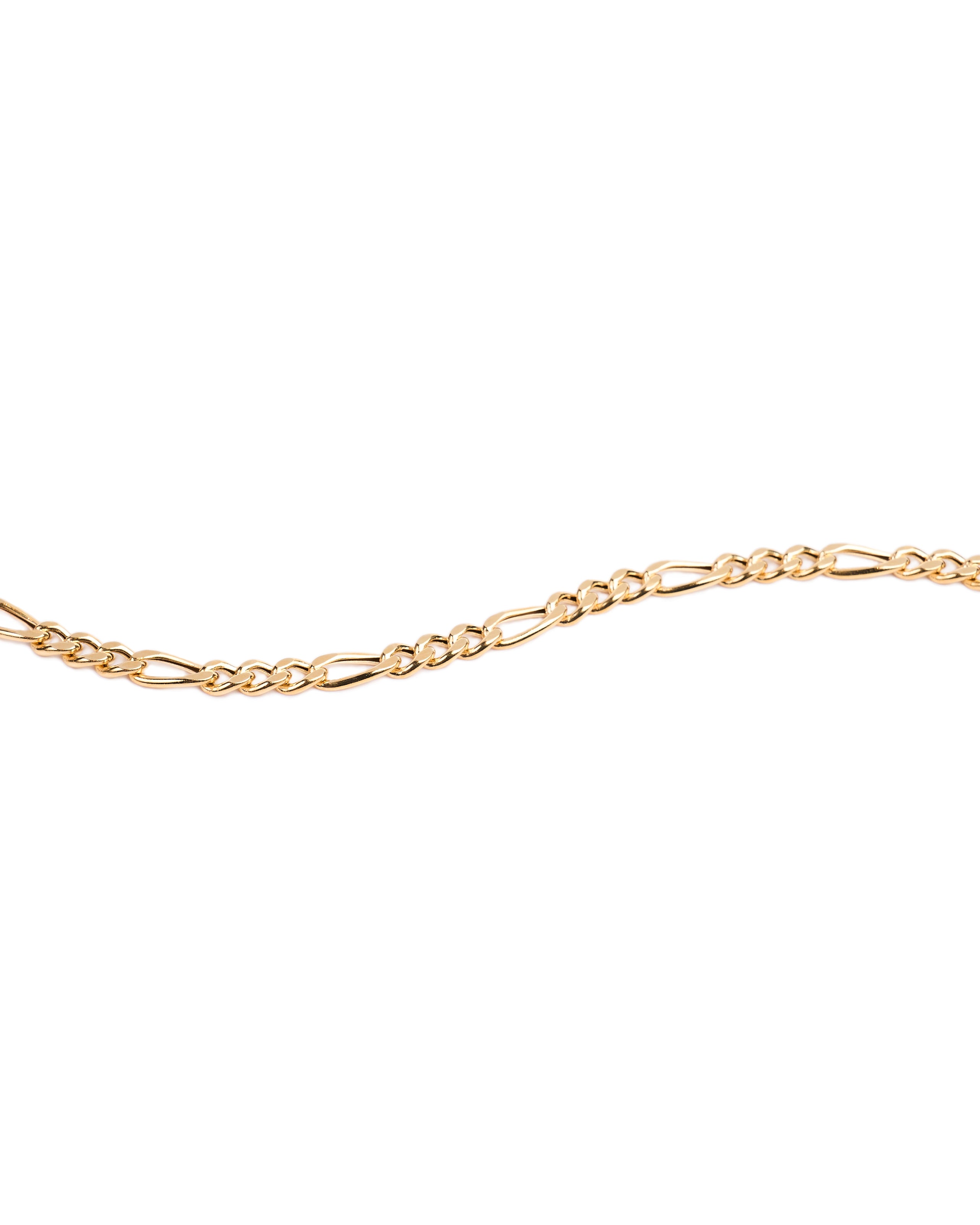 18K gold Figaro chain bracelet