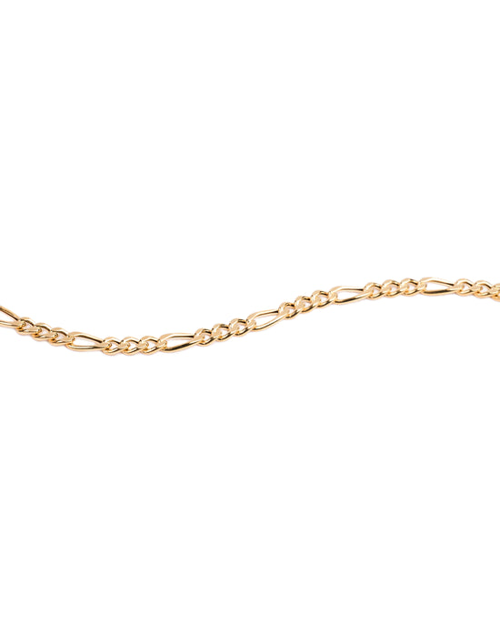 18K gold Figaro chain bracelet